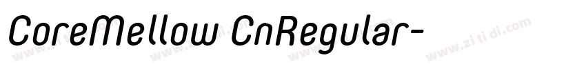 CoreMellow CnRegular字体转换